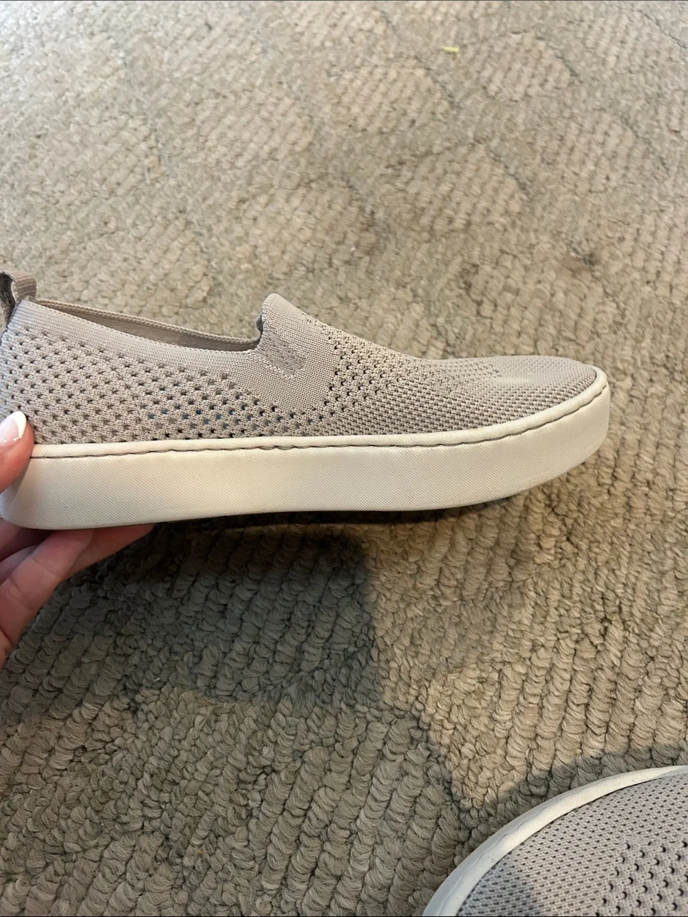 Born Knit Slip-On Sneakers in Light Gray - Picture 5 of 11